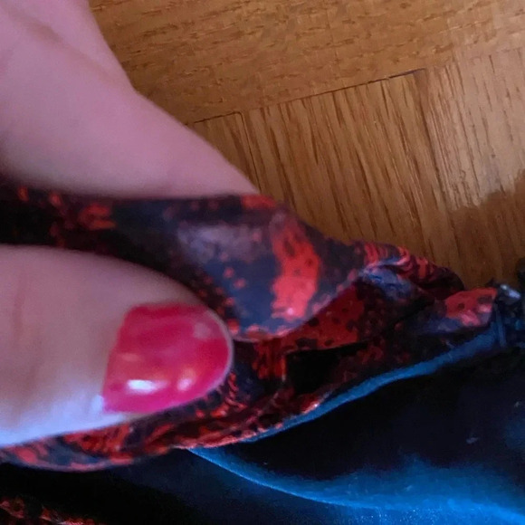 BUFFALO red snakeskin ruffle dress - Picture 8 of 8